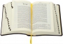 Библия с комментариями - Гибкий переплет из искусственной кожи, две закладки, с индексами для поиска библейских книг