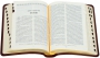 Библия средний формат - Кожаный переплет  (вишневый), золотой обрез, закладка, твердый футляр; с индексами для поиска библейских